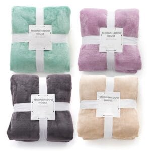 solid color flannel fleece blanket